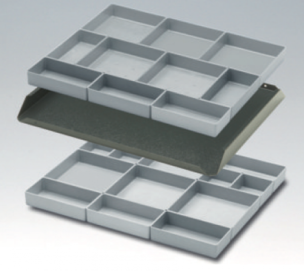 ABS-Koffer aus Kunststoff 102mm hoch, Boxenset