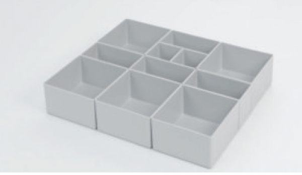 ABS-Koffer aus Kunststoff 81mm hoch, Boxenset