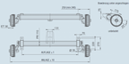 Achse gebremst, 1800kg, Typ: B1800-9; Alko