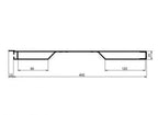 Oberes Profil Eurolock 200mm, eloxiert, pro lfm