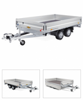 Hochlader zweiachsig 4100x2100x350mm, 3000kg, gebremst, Aluminium, HN304121