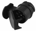 Minikurzadapter 55mm von 13-polig Dose (Zugfahrzeug) zu 7 polig Stecker (Anhänger)