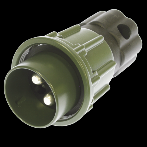 NATO- Stecker 2-polig mit Schraubdeckel