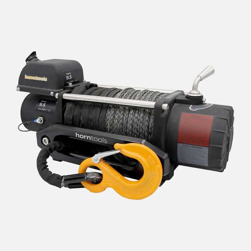 Seilwinde 12V, 4300kg Zugkraft, mit Kunststoffseil