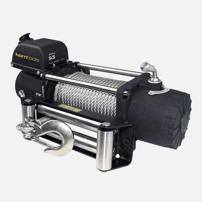 Seilwinde 12V, 4300kg Zugkraft, mit Stahlseil