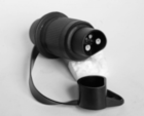 Stecker Kunststoff, 3-polig mit Flachsteckanschluss