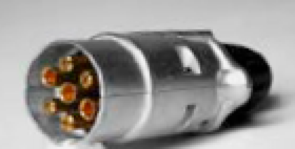 Stecker Alu, 7-polig mit Schraubanschluss
