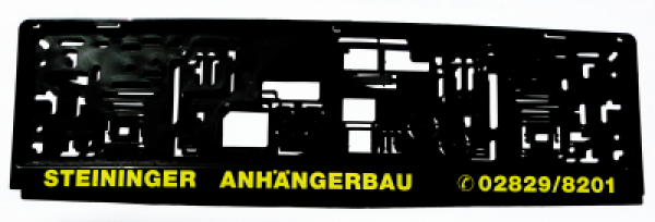 Kennzeichenhalter einzeilig