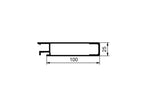 Oberes Profil Eurolock 100mm, eloxiert, pro lfm
