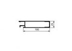 Oberes Profil Eurolock 100mm, eloxiert, pro lfm