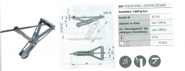 Ausdrehstütze Leichtbau für Wohnwagen/Verkaufsanhänger