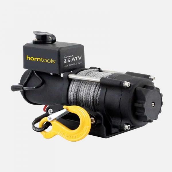Seilwinde 12V, 1600kg Zugkraft, mit Kunststoffseil