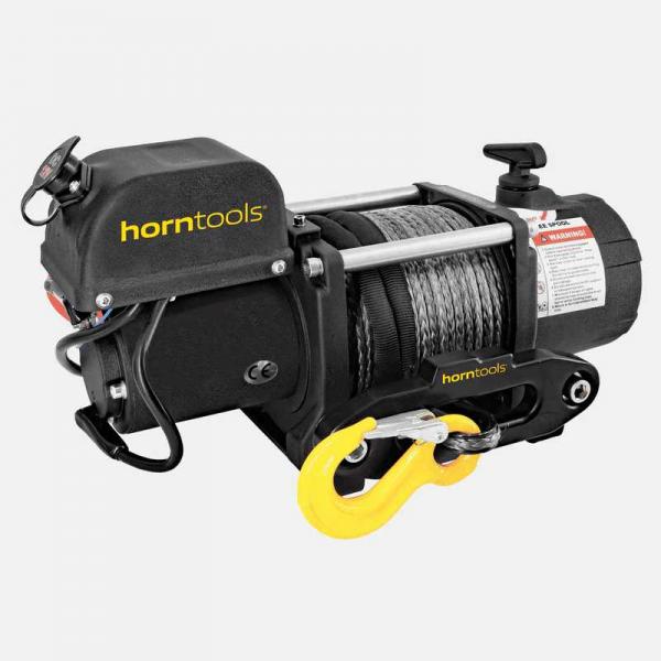 Seilwinde 12V, 2300kg Zugkraft, mit Kunststoffseil