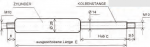 Gasdruckfedern Typ 14/28, Hub 450