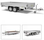 Hochlader zweiachsig 3100x1850x350mm, 2500kg, gebremst, Aluminium, HT253118